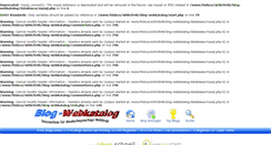 Desktop Screenshot of blog-webkatalog.de